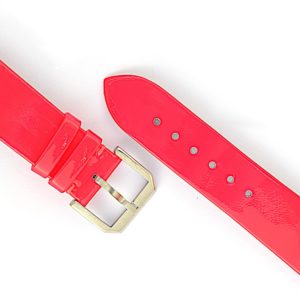 Bracelet Apple Watch, Cuir de veau, Rose fluo, VV16