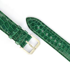 Apple Watch Strap, Alligator Round, Shiny Green, AB44-r