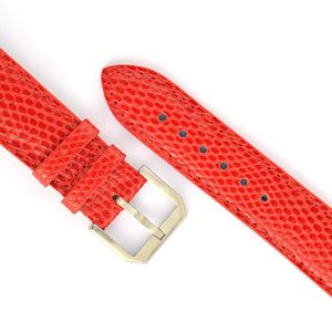 Apple Watch Strap, Lizard, Red, L12